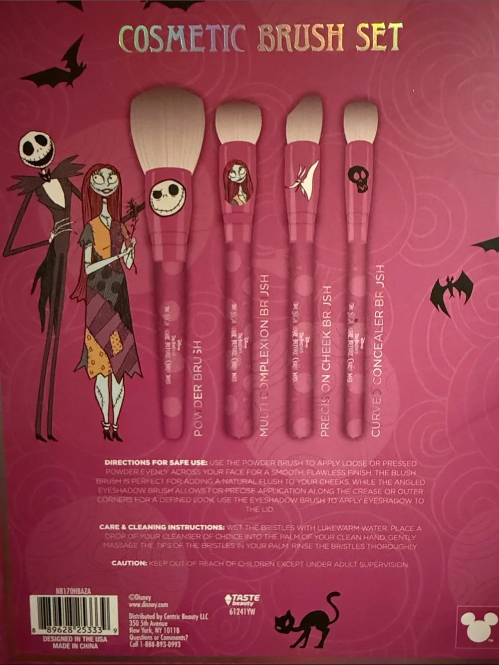 Disney The Nightmare Before Christmas Cosmetic Brush Set